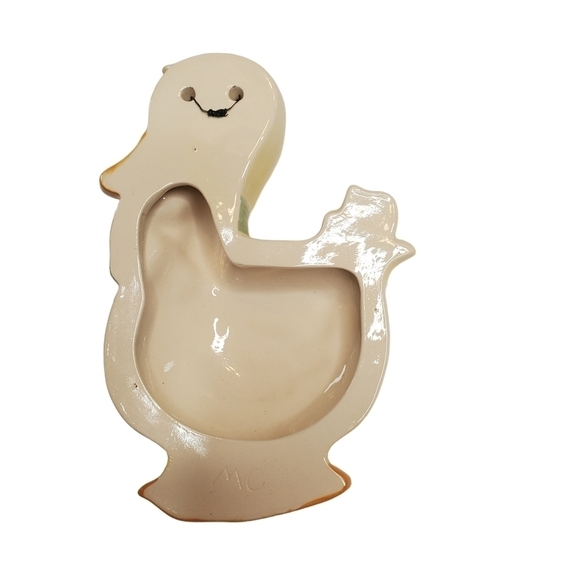 Vintage Momma Duck & 2 Babies Chalkware Wall Hangings, 50s Nursery Decor - Picture 5 of 11